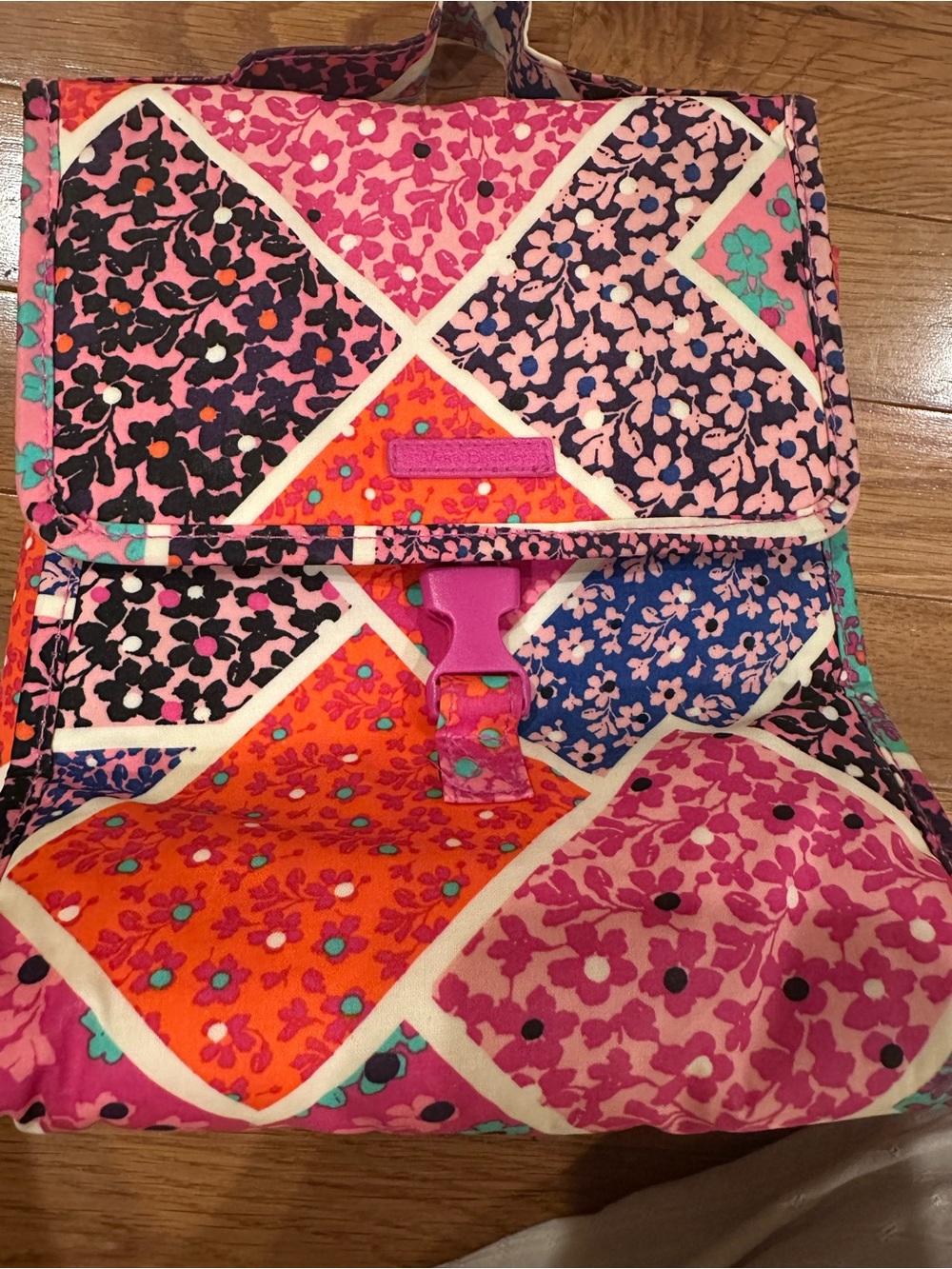Vera Bradley Pink Orange Floral Lunch Bag